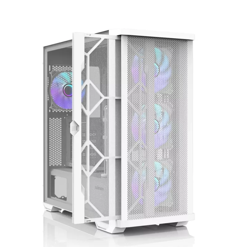 Zalman Z10 DUO ATX ZM-IF120 x4 Weiß