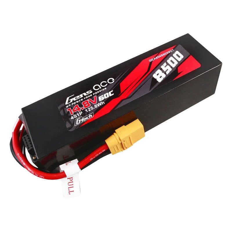 Gens ace G-Tech 8500mAh 14.8V 60C 4S1P Lipo Akkupack PC Material Gehäuse mit XT90 Stecker
