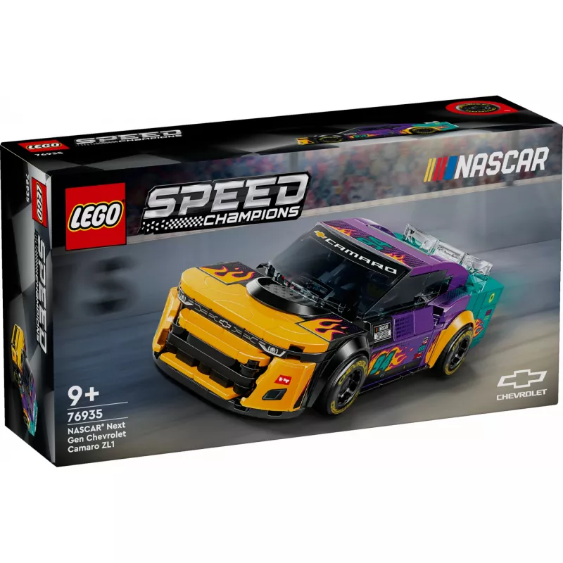 Konstruktionsspielzeug LEGO Speed Champions 76935 NASCAR Next Gen Chevrolet Camaro ZL1, 328 Teile, 1 Minifigur, Alter 9+