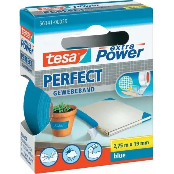 Gewebeklebeband Tesa extra Power Gewebeband 19 mm x 2,75 m, blau