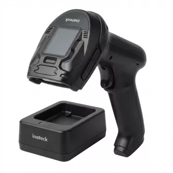 inateck Barcodescanner Pro8 Schwarz mit Datenübertragungsstation