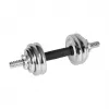 REBEL ACTIVE Chrome Verstellbare Hanteln im Koffer 15 kg mit Langhantelstange
