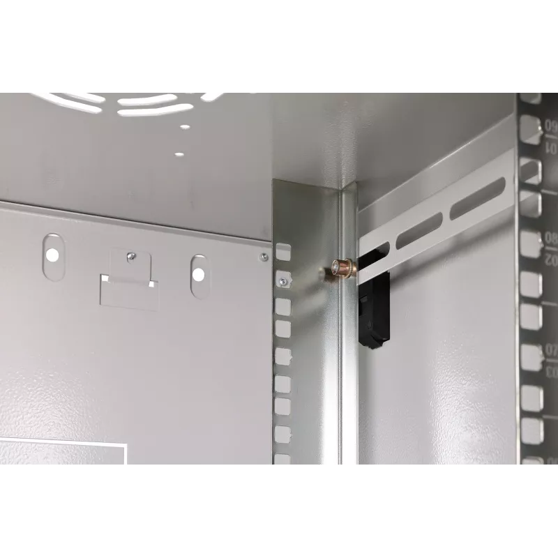 Wandmontiertes 9U-Rack-Gehäuse DIGITUS Dynamic-N DN-37104, 600 x 450 mm, IP20, Schlüsselschloss, unmontiert
