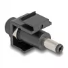 DeLOCK Keystone-Modul DC 5,5 x 2,5 mm Buchse auf DC 5,5 x 2,1 mm Stecker schwarz