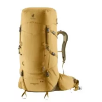 Backpack DEUTER Aircontact Core 60+10 – 60 L (erweiterbar +10 L), 2,1 kg, unisex, gelb