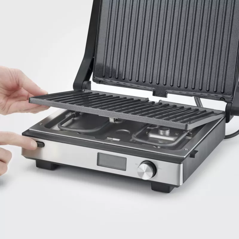 Kontaktgrill Severin KG 2380 Schwarz Silber 2000W Edelstahl