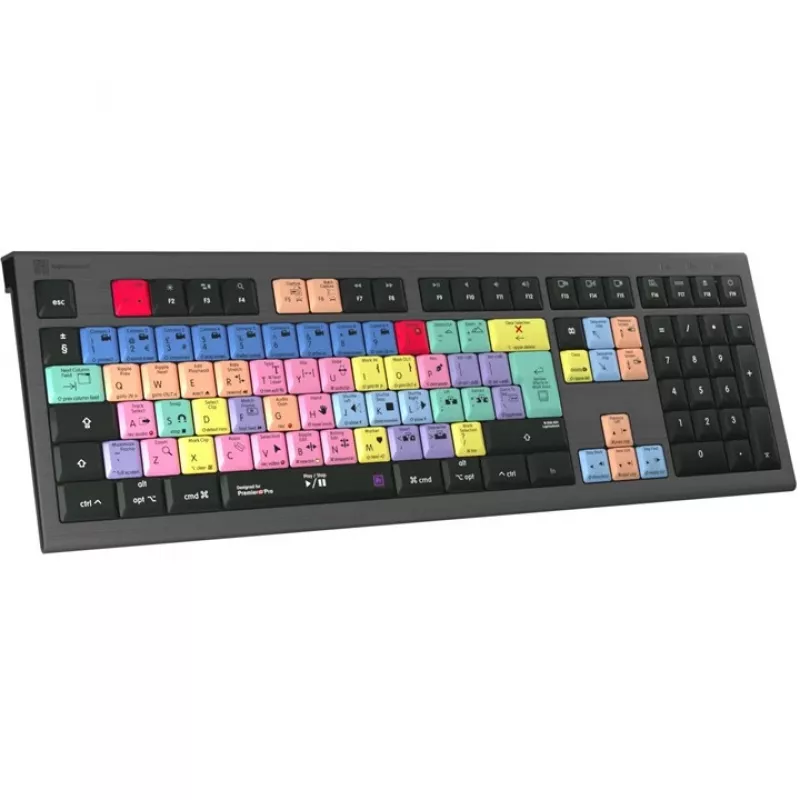 Logickeyboard LKB-PPROCC-A2M-UK Tastatur USB QWERTY Englisch Schwarz (LKB-PPROCC-A2M-UK)
