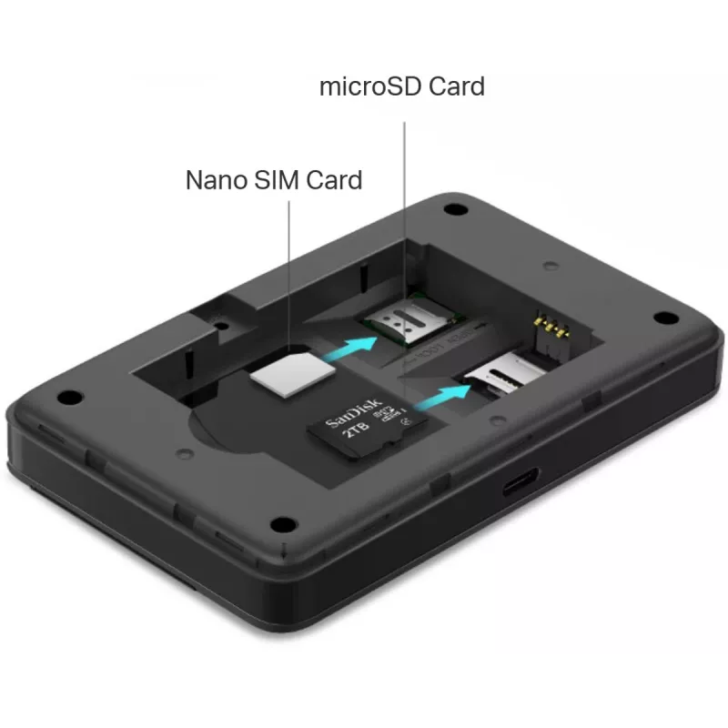4G LTE Mobiler Wi‑Fi Router TP‑LINK M7352 150Mbps — portabler Hotspot mit microSD-Slot