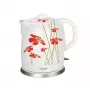 Feel-Maestro MR-066-RED FLOWERS Wasserkocher 1,5 L 1200 W Rot, Weiß