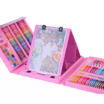 Kunstset Extralink 208-teilig — Malset mit Pinseln, Farben, Stiften