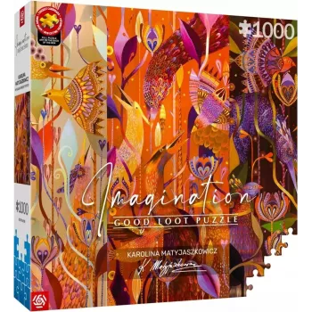 Puzzle Good Loot Imagination - Karolina Matyjaszkowicz: Im Vogeldickicht - Ein Triptychon 1000 Stück