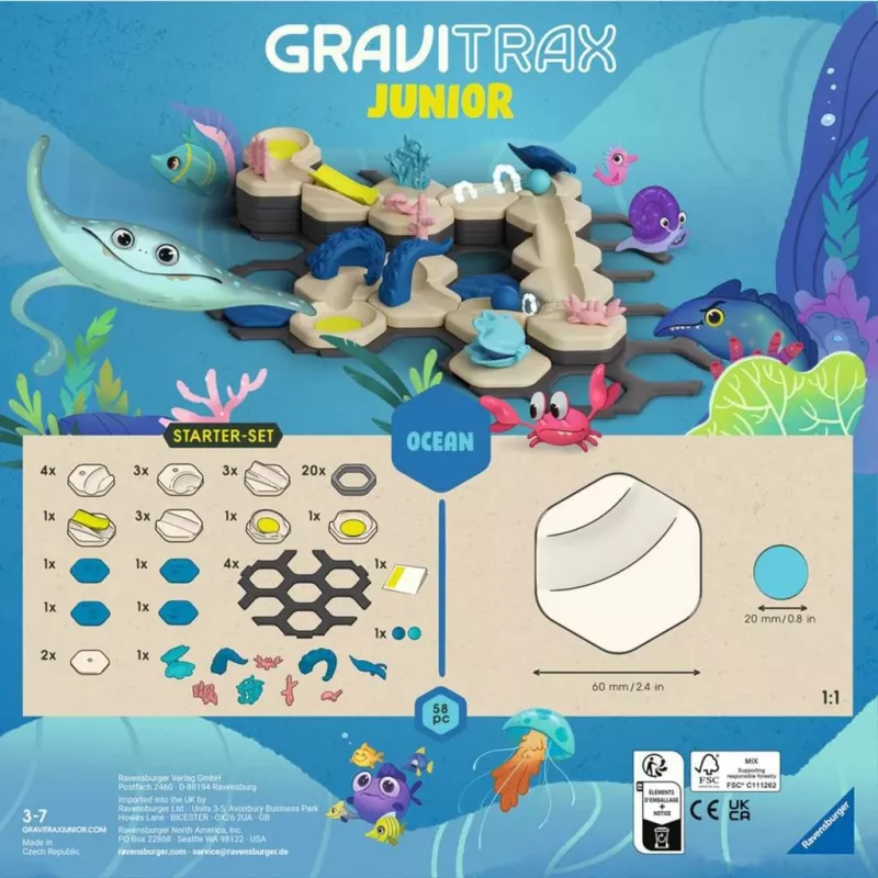 Marmorbahn-Baukasten Ravensburger GraviTrax Junior Starter-Set S Wüstenstrecke, Modell 24585
