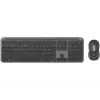 Logitech Signature schlank Combo MK950 - Tastatur-Maus-Set - 100% - Full-Size - Kabellos - Bluetooth 5.1 LE - QWERTY - Spanisch - Graphit (920-012486)