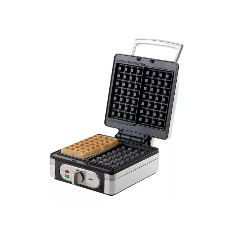 Waffeleisen Domo DO 9047 W 2 Waffel(n) 1400 W Silber