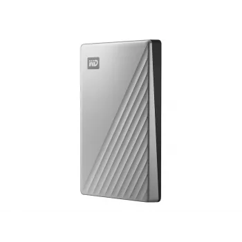 WD My Passport Ultra für Mac WDBKYJ0020BSL - Festplatte - verschlüsselt - 2 TB - extern (tragbar) - USB 3.0 (USB-C-Anschluss) - 256-Bit-AES - Silber