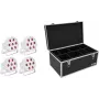 LED-Bodenspot EUROLITE SLS-7 HCL Weiß 4x – Bühnen-/abstimmbare weiße Scheinwerfer, 4 LEDs