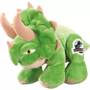 Jurassic World, Triceratops, Plüschtier Grün/beige, 25 cm