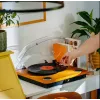 Analoger riemengetriebener Plattenspieler Adler AD 1914 mit USB-Anschluss, Keramikteller, Gleichstrommotor, 33 1/3 U/min, Bluetooth 5.4, Cinch-Ausgängen, eingebauten Lautsprechern