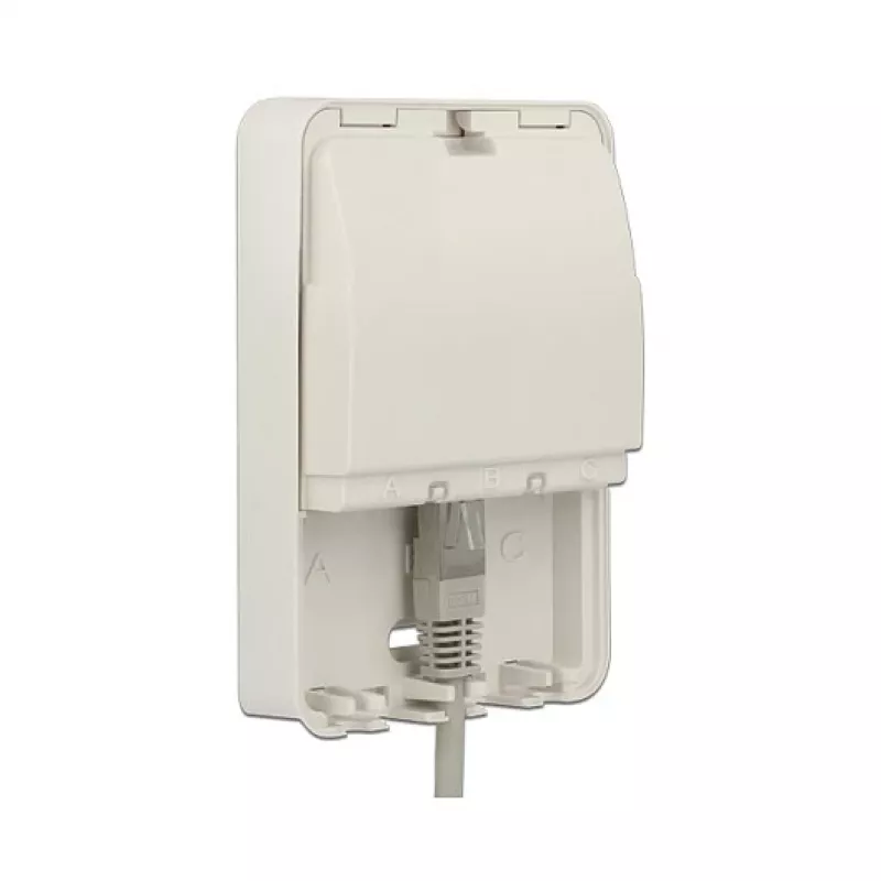 Aufputz- und Verteilerdose DELOCK 86262, weiß, 82×120×31 mm