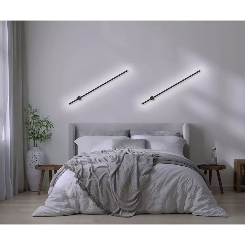 Activejet LED-Wandleuchte AJE-HILTON Schwarz NW