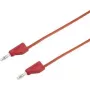 VOLTCRAFT Prüfleitung [Stecker 4 mm - Stecker 4 mm] 5 m Rot MSB-300 (MSB-300-5-Rot)