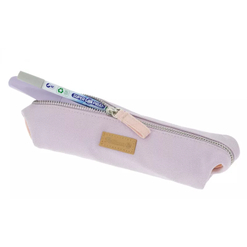 Weiches Federmäppchen Pelikan 521000 Polyester Apricot Lavendel