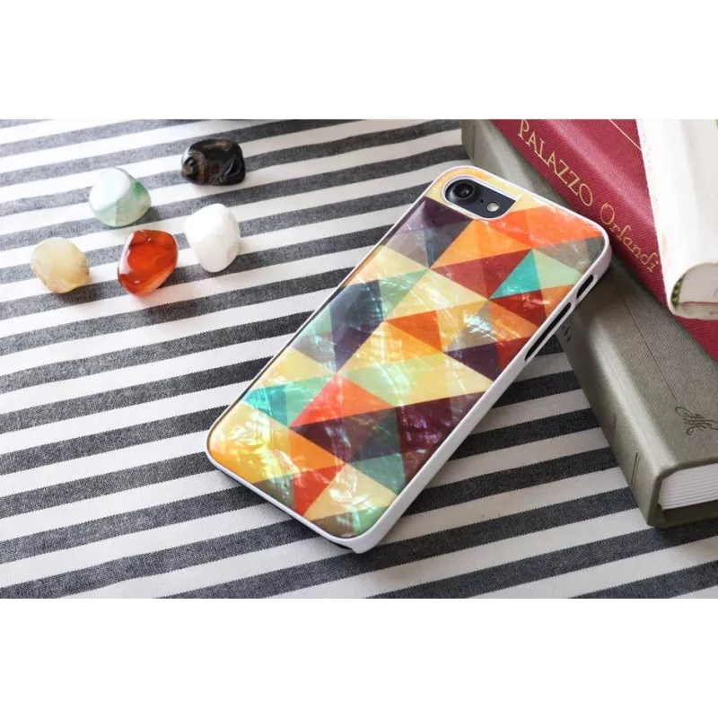 Schutzhülle iKins für Apple iPhone 8/7 — Mosaik Weiß