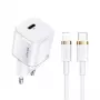 Tragbares Telefonladegerät usams T36 mit 1x USB-C PD3.0 und integriertem Lightning-Kabel