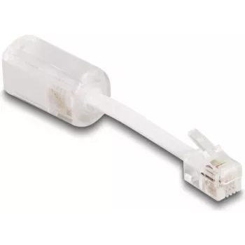 Kabel-Gender-Adapter DeLOCK 88170 RJ10 0,03 m Transparent Weiß