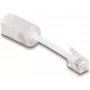 Kabel-Gender-Adapter DeLOCK 88170 RJ10 0,03 m Transparent Weiß