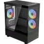 Micro/Mini-ITX-Computergehäuse AEROCOOL Geh Viewport Mini-G-BK-v4 ARGB schwarz