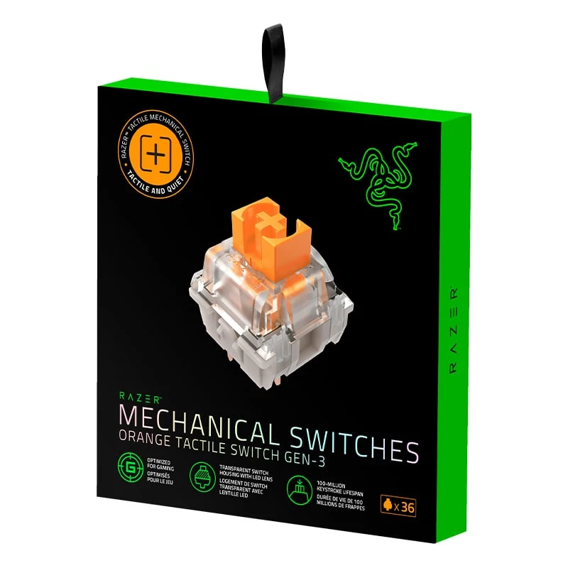 Key Switch Razer RC21-02040300-R3M1 Orange Transparent 36 Stück