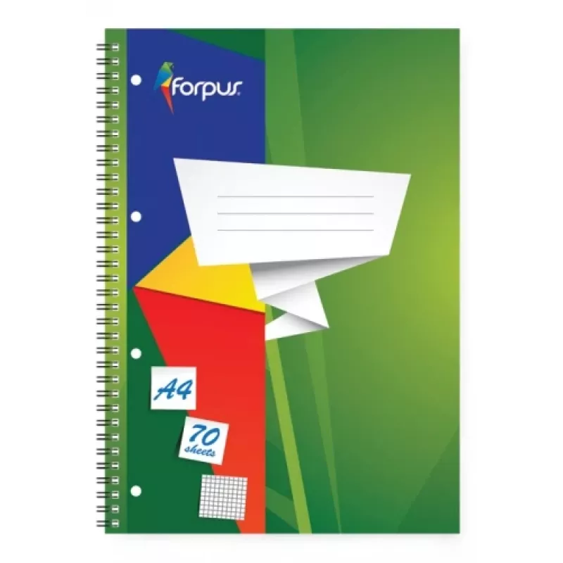 Spiralblock Forpus, A4/70, kariert, weicher Einband 0722-003