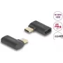 USB-Adapter DeLOCK 60245 40 Gbps USB Type-C PD 3.1 240 W abgewinkelt