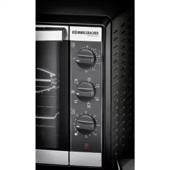Elektroherd Rommelsbacher BG 1550 Schwarz, 30 L, 80–230 °C, 7 Modi, Drehspieß, 120-Minuten-Timer