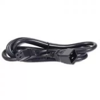 Stromkabel Bachmann 356.174 Schwarz 2 m C20 C19 Kupplung