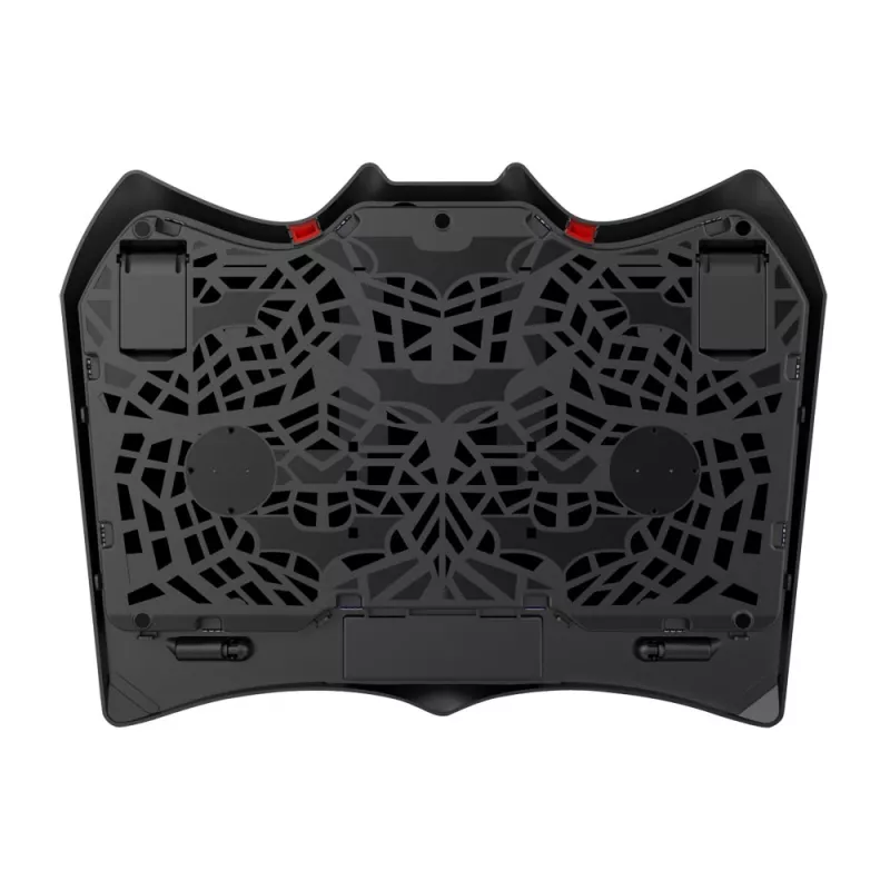 Laptop-Kühlpad ESPERANZA EGC102 – 4 Lüfter, USB-betrieben, 2 Höhenpositionen, schwarz, 415×305×27 mm