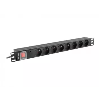 Steckdosenleiste Lanberg PDU-08E-0200-BK