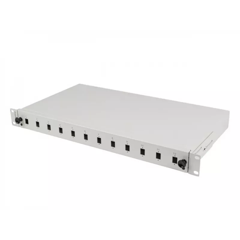 Patchpanel Lanberg FOP1-12SS-LDS Grau ABS Stahl 19 Zoll