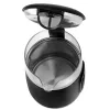 ADLER AD 1305 elektrischer Wasserkocher schwarz/silber