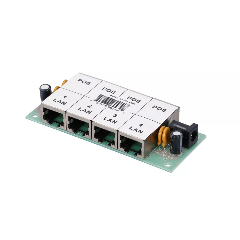 PoE-Injektor Extralink 4-Port 4x 100 Mb/s RJ45, Fast Ethernet, 48 V, ohne Gehäuse