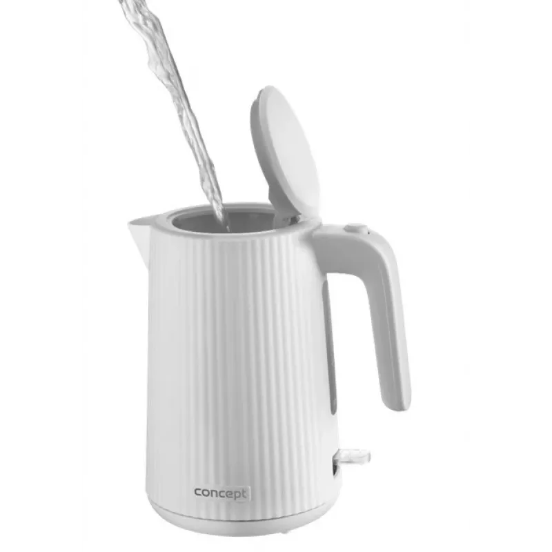 Wasserkocher Concept Solution RK2390, Kunststoffgehäuse, 1,7 L, weiß