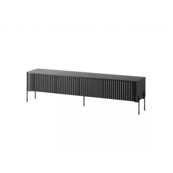 TV-Schrank cama meble VERA 190x40x50 cm – mattschwarze Oberseite und Rahmen