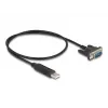 DeLOCK USB 2.0 auf Seriell RS-232 Adapter 50 cm FTDI Schwarz