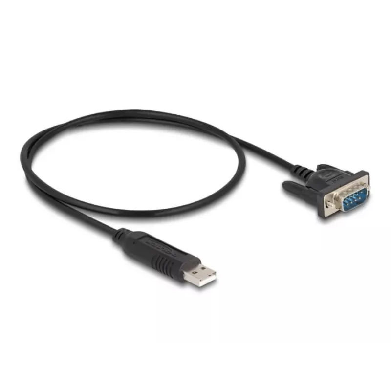 DeLOCK USB 2.0 auf Seriell RS-232 Adapter 50 cm FTDI Schwarz
