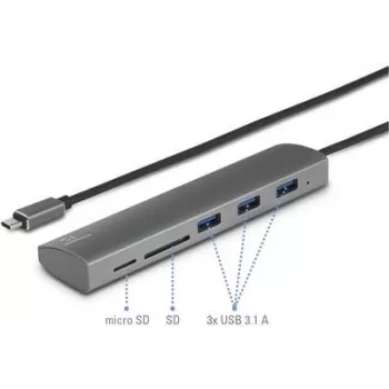 Renkforce RF-3374948 Schnittstellen-Hub USB 2.0 Type-C 5000 Mbit/s Silber (RF-3374948)