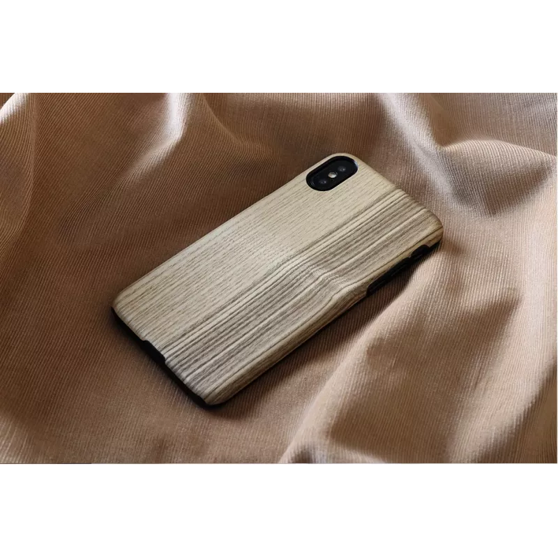 Smartphone-Hülle man and wood für iPhone X/XS – Vintage Olive Schwarz