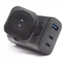 RealPower 450476 mobiles Ladegerät Powerbank, Smartwatch, Tablet Schwarz AC Kabelloses Laden Schnellladung Innenbereich