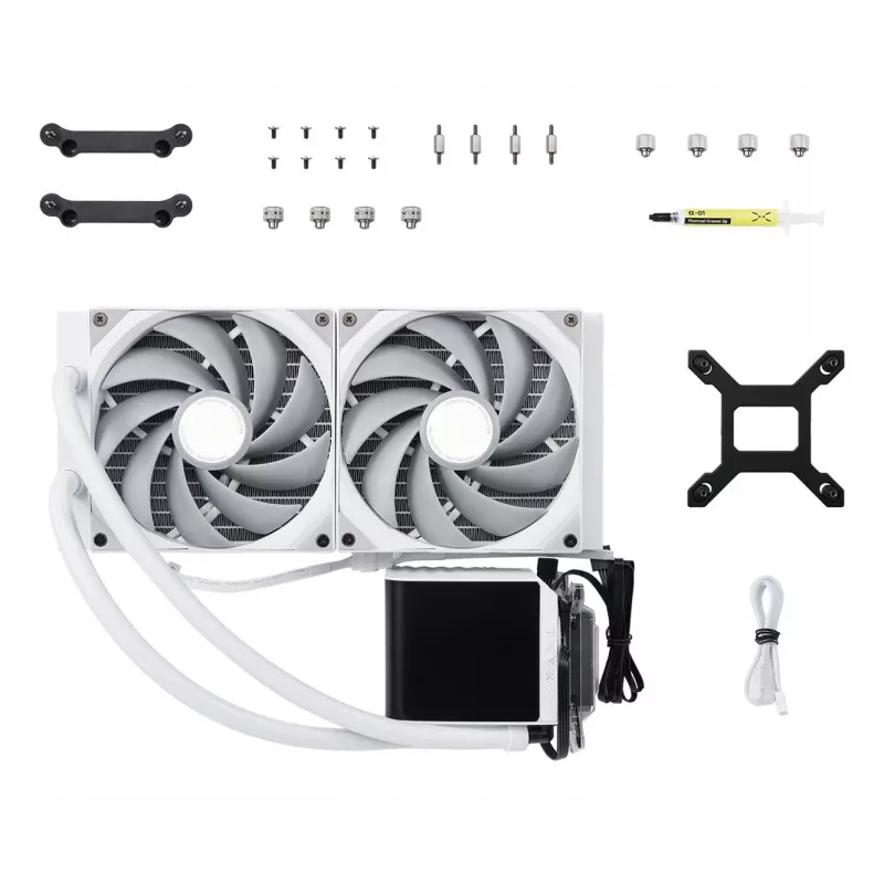 TRYX PANORAMA 280 Prozessor Flüssigkeitskühlung Kit 14 cm Weiß 1 Stk.