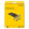 DeLOCK PCI Express x8 Karte auf 2 x interne NVMe M.2 Key M Bifurcation Low Profile